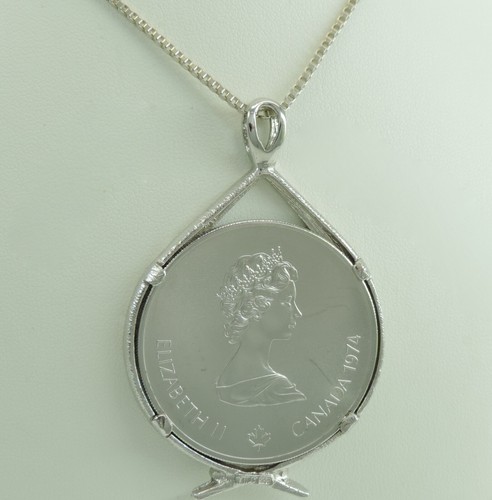 Münzanhänger mit kette - mit,