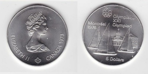 Dollar silber münze canada - 5,